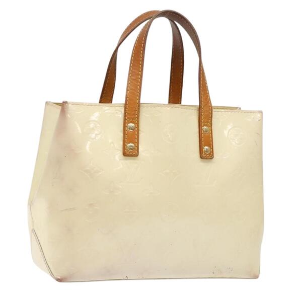 LOUIS VUITTON Monogram Vernis Reade PM Hand Bag Perle M91336 - Picture 1 of 12